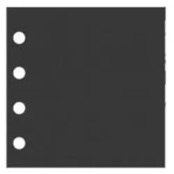 Ilford Ergänzungsblätter 38x38 schwarz 10 Blatt