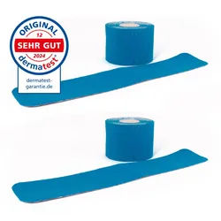 axion® Kinesiologie Tapes Precut blau – 20x á 25 x 5 cm Streifen Bandage(s) 2 St