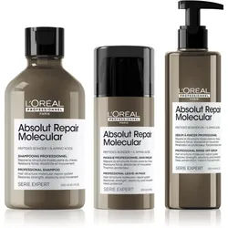 L’Oréal Professionnel Serie Expert Absolut Repair Molecular vorteilhafte Packung für beschädigtes Haar