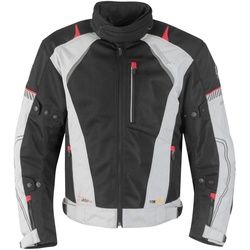 Germot X-Air Evo Pro Motorrad Textiljacke, schwarz-grau, Größe 2XL