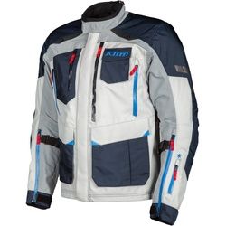 Klim Carlsbad Gore-Tex Motorrad Textiljacke, grau-blau, Größe XL für Männer