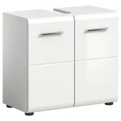 Waschbeckenunterschrank Ice ca. 60x54x32 cm Weiß hochglanz