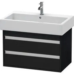 Duravit Ketho Waschtischunterbau wandhängend Eiche Schwarz Matt 750x440x480 mm - KT663701616 KT663701616