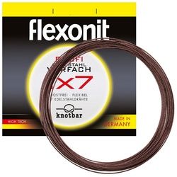 flexonit Vorfachschnur, 100 m Länge, flexonit 1x7 Meterware 100m 0,36mm 12,0kg Stahlvorfach 100 m