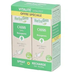 HerbalGem Cassis Bio Spray + Recharge DUO