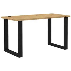 Masseno Schreibtisch Maltesa 138x67x75,3 cm Bürotisch Computertisch, Eiche Artisan , Holzwerkstoff , Rechteckig , 138x75.3x67 cm , Büromöbel, Schreibtische, Schreibtische