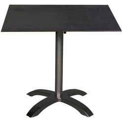 Gardenson Gartenklapptisch , Anthrazit , Metall, Holzwerkstoff , Betonoptik , quadratisch , 80x72x80 cm , gastro- und objekttauglich, klappbar, wetterbeständig, wetterfest, platzsparend , Gartenmöbel, Gartentische, Balkontische