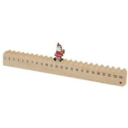 OTTO Office Holz-Kalender »WALKING SANTA« braun