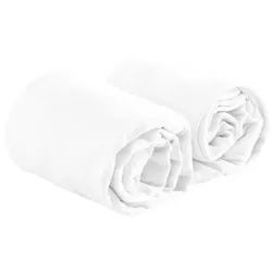 Next Spannbettlaken Baby Jersey-Spannbetttücher, Baumwolle, 2er-Pack, (2 Stück) weiß 70 cm x 140 cm