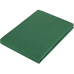 Estella Spannleintuch , Grün , Textil , 200x200 cm , Oeko-Tex® Standard 100 , Rundumgummi, bügelfrei, keine Sondergrößen, für Wasserbetten geeignet, formstabil und langlebig, perfekter Sitz, absolut faltenfreier Sitz, geeignet für Boxspringbetten , Heimtextilien, Bettwäsche & Leintücher, Leintücher, Spannleintücher