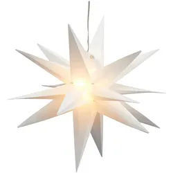 LED-Stern, 15 LEDs, 35 cm, Outdoor, faltbar, weiß