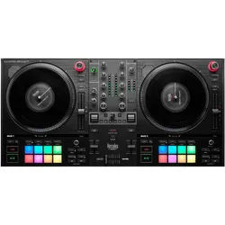 HERCULES DJ Controller DJControl Inpulse T7 Motorbetriebener 2-Deck Controller, inkl. Serato DJ Lite und DJUCED - kompatibel mit Serato DJ Pro schwarz