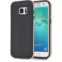 Cover für Samsung Galaxy S7 Edge - Schwarz / Gold