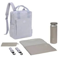 LÄSSIG Wickeltasche Backpack Cord (Set, 4-tlg) lila