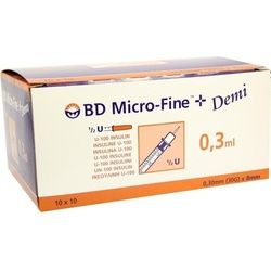 BD Micro-Fine+ U100 Demi 0.3x8mm
