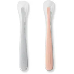 Skip Hop Kinderbesteck Breilöffel Set, grau/koralle