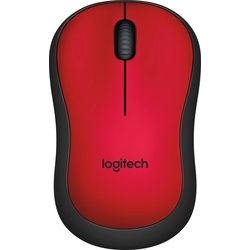 Logitech M220 (Kabellos), Maus, Rot