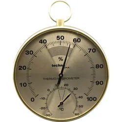 technoline Gartenthermometer WA 3055, mit großer Hygrometeranzeige braun