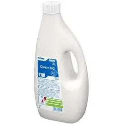 ECOLAB Diesin HG Desinfektionsreiniger, Reinigung und Desinfektion in einem mit bakterizider und fungizider Wirkung, 2 l - Flasche (1 Karton = 3 Flaschen)