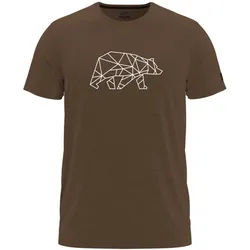 FORSBERG Finnson T-Shirt mit Brustlogo / schwarz/bronze / M