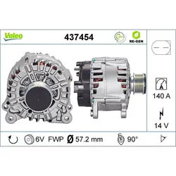 Drehstromgenerator VALEO 437454