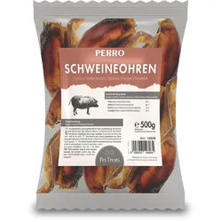 Perro Schweineohren - Kausnack für Hunde Futter 500 g