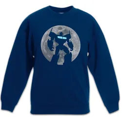 Urban Backwoods Sweatshirt Prime Moon Kinderpullover Truck Mond Optimus Leader Auto Robot Bot (1-tlg) Comic Kult Autobots Michael blau 12J