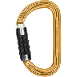 PETZL - Alukarabiner - Am'D - Ball-Lock - grau Goldfarben Triact-Lock