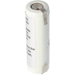 Akkupack NiMH 2,4V 1100mAh L1x2 GP110AFH mit Lötfahnen U-Form 10mm Überstand passend für Oral-B Sonic Complete