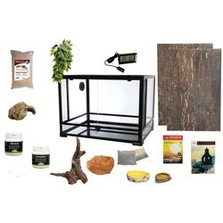 M&S Reptilien Terrarium Komplettset: Für Chamäleons mit HOLZ-Terrarium