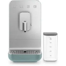 Smeg Kaffeevollautomat , Smaragdgrün , Metall, Kunststoff , 18x33.6x43.3 cm , Kaffeeauslauf höhenverstellbar, Brüheinheit entnehmbar, Heißwasserfunktion, beleuchtete Tasten, beleuchteter Kaffeeauslauf, Entkalkungsanzeige, Wassertank entnehmbar, Abschaltzeit einstellbar , Küchengeräte, Kaffeemaschinen & Milchschäumer