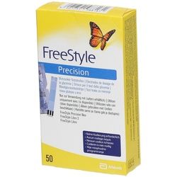 FreeStyle Precision Blutzucker-Teststreifen ohne Codierung Teststreifen 50 St 50 St Teststreifen