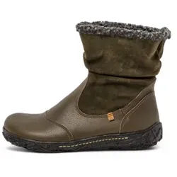 El Naturalista für Damen. 2N7583D10005_0G3 Lederstiefeletten N758 grün (36), Wohnung, Reißverschluss, Lässig