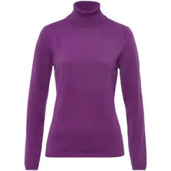 Le pull col roulé include violet