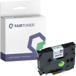 Kompatibel für Brother P-Touch 540 Series (TZE-FX211) Schriftband 6mm/8m Schwarz auf Weiss