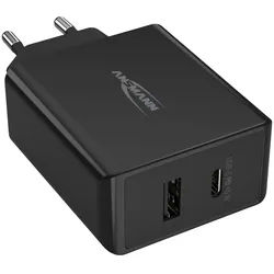 ANSMANN USB-Ladegerät 245PD, 45 W, 3 A, 1xUSB, 1xUSB-C (PD)