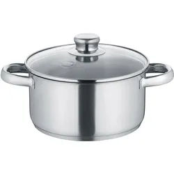 BERNDES Kochtopf Bratentopf NEW ROMA 20 cm 3,1 Liter mit Glasdeckel