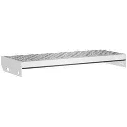 vidaXL Stufenmatte Gitterroststufe 60x24x7 cm Verzinkter Stahl, Rechteckig, Höhe: 7 mm silberfarben