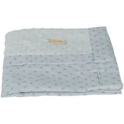 Roba Babydecke 80 x 80 cm Lil Planet türkis , Hellblau , Textil , 80x80 cm , Gots , Schlafen, Babybettausstattung, Babydecken & Babykissen, Babydecken