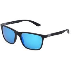 RAY BAN RB4385 Herren-Sonnenbrille Vollrand Eckig Kunststoff-Gestell, schwarz