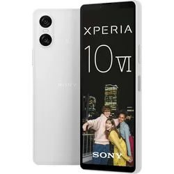Sony Xperia 10 VI Smartphone (15,5 cm/6,1 Zoll, 128 GB Speicherplatz, 48 MP Kamera) weiß