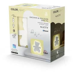 BigBen Bluetooth Lautsprecher COLORLIGHT Misty Bär LED gelb AU385403 Portable-Lautsprecher