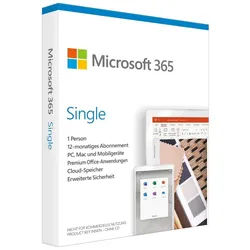 Microsoft Of­fice 365 Single, 5 Geräte, 1 Jahr, Download