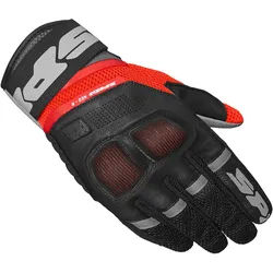 Spidi Neo-R Motorradhandschuhe, schwarz-rot, Größe L für Männer