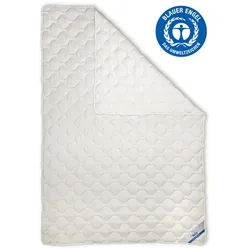 Beco Sommerdecke , Weiß , Textil , Füllung: Hohlfaser,Hohlfaser , 155x220 cm , Blauer Engel , Heimtextilien, Kopfpolster & Bettdecken, Bettdecken, Sommerdecken