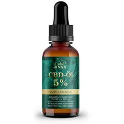 Jinxx - 5% Vollspektrum CBD Öl THC-frei Tropfen zum Einnehmen 10 ml