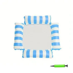 Blusmart Luftmatratze Wasserhängematte aufblasbar, (Sommer faltbare Wasser Hängematte, Schwimmbad aufblasbare Luftmatratze), Für Schwimmen Strand Liege schwimmende Schlafbett Stuhl blau