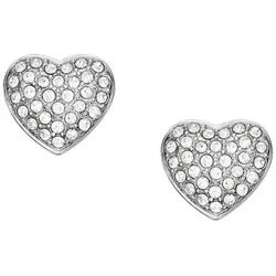 Fossil Paar Ohrstecker Ohrstecker Damen Sadie Glitz Herz Edelstahl JF04676040