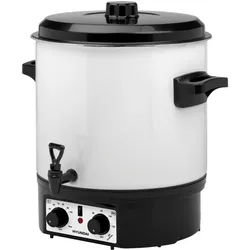 Hyundai Einkochautomat PC200, 1800 W, 27 l, für 14 Gläser, Timer bis 120 Min., Thermostat, akustischer Alarm schwarz|silberfarben