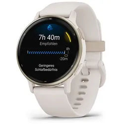 Garmin VIVOACTIVE 5 Smartwatch (3 cm/1,2 Zoll, Garmin), Fitness Smartwatch Coaching Garmin Pay Rollstuhlmodus beige|braun